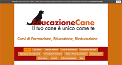 Desktop Screenshot of educazionecane.com